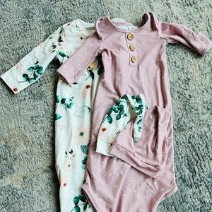 TWO Caden Lane Knotted Gowns
